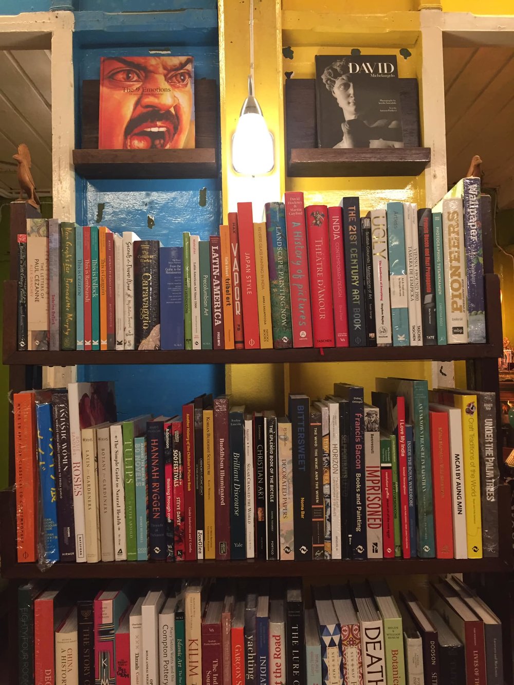 Bookshelf full of books