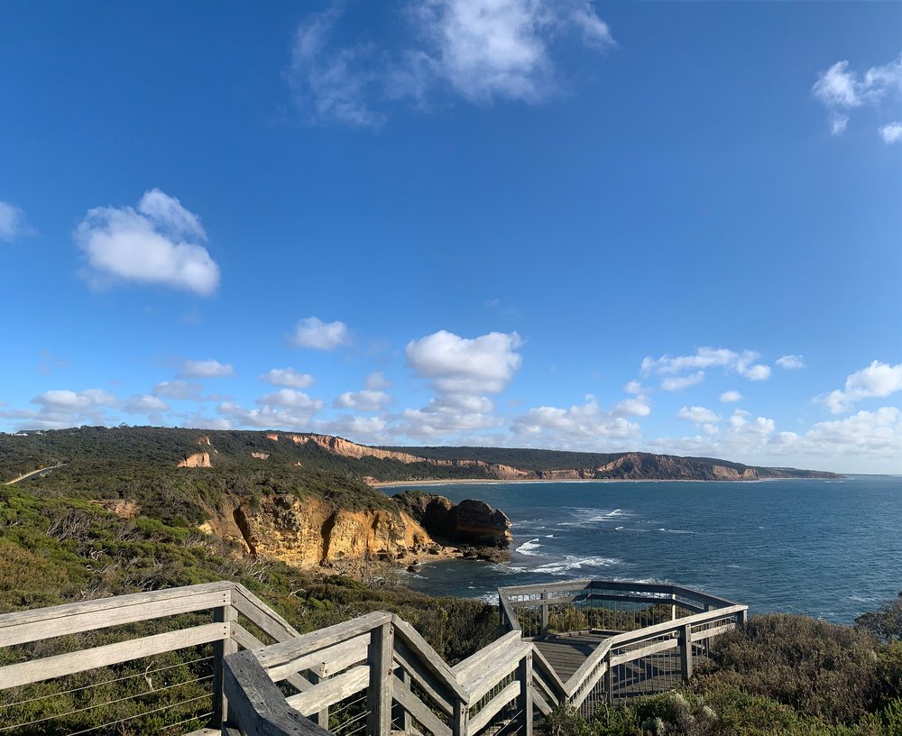 a lookout point at great otway national park victoria australia