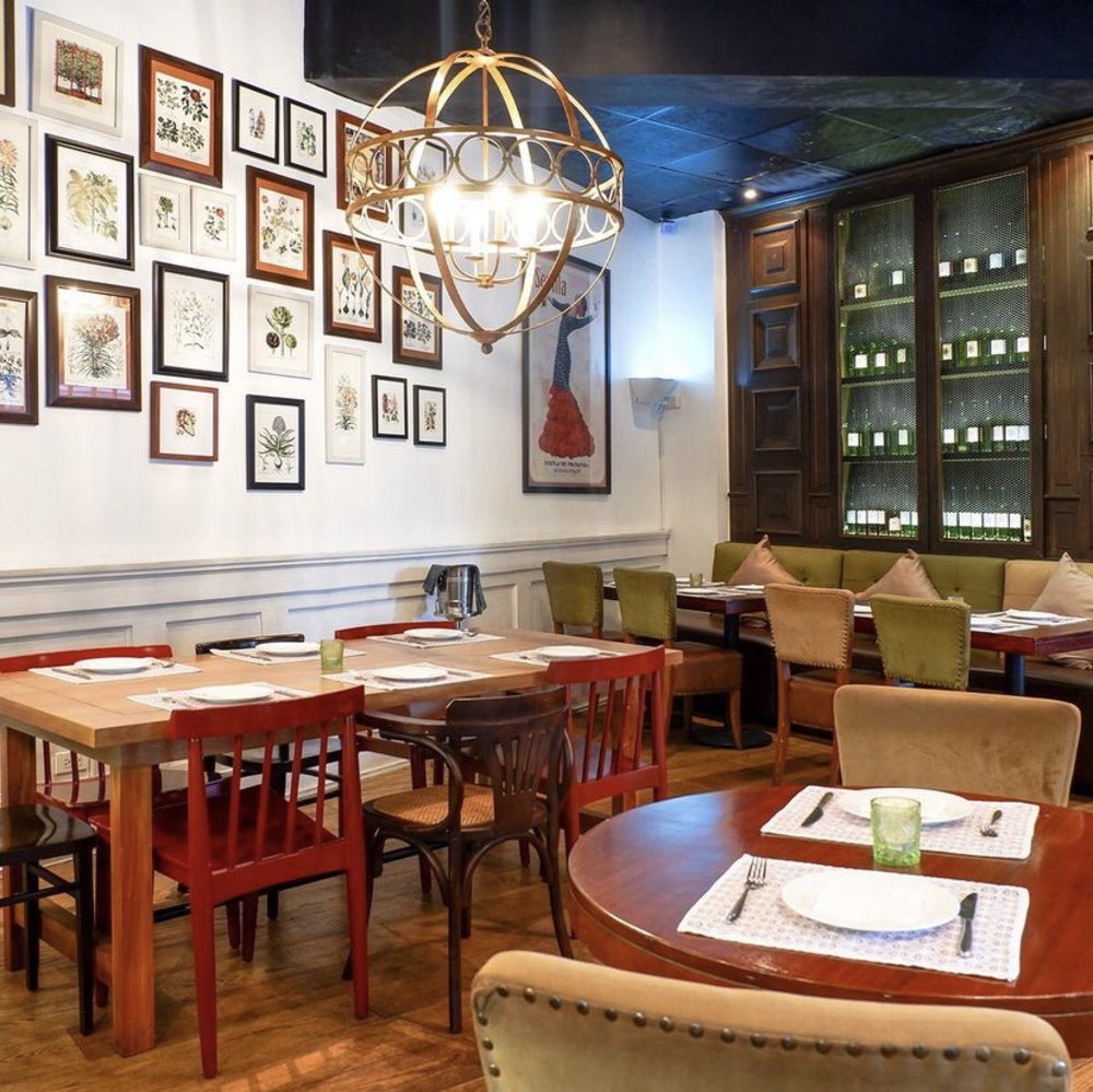 Interior of a restaurant