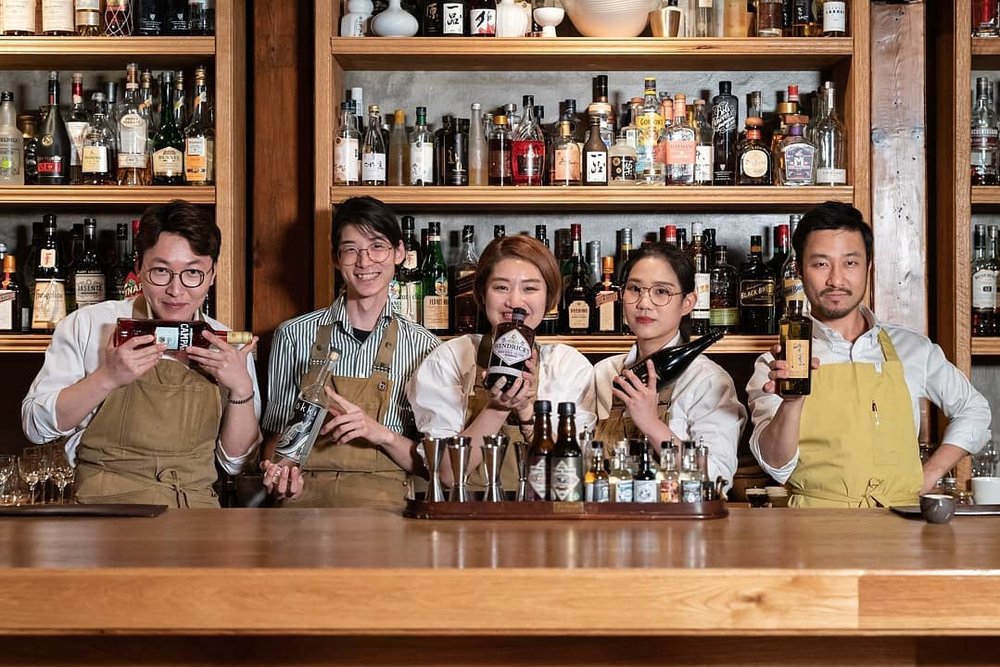 Staff of a bar
