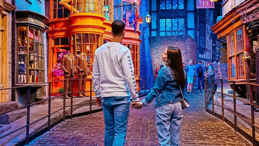 Go on a stroll through Diagon Alley. Credit: szabina.bella