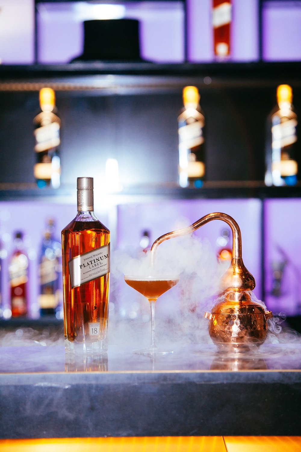 Alcohol drink in a bottle