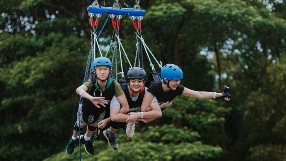 Enjoy great family time swinging in the air. Credits: @skyparksentosa