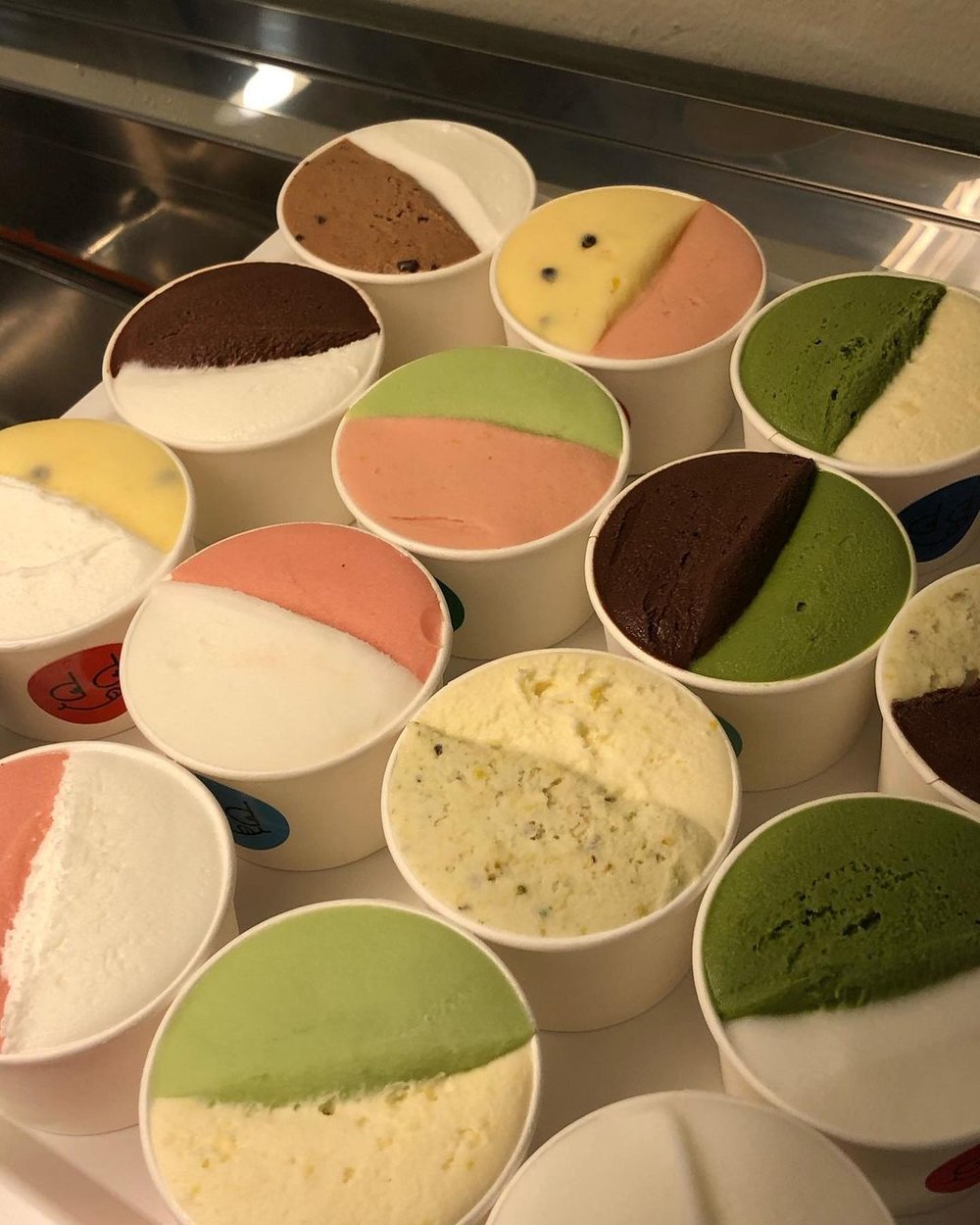 Different flavor of Gelato