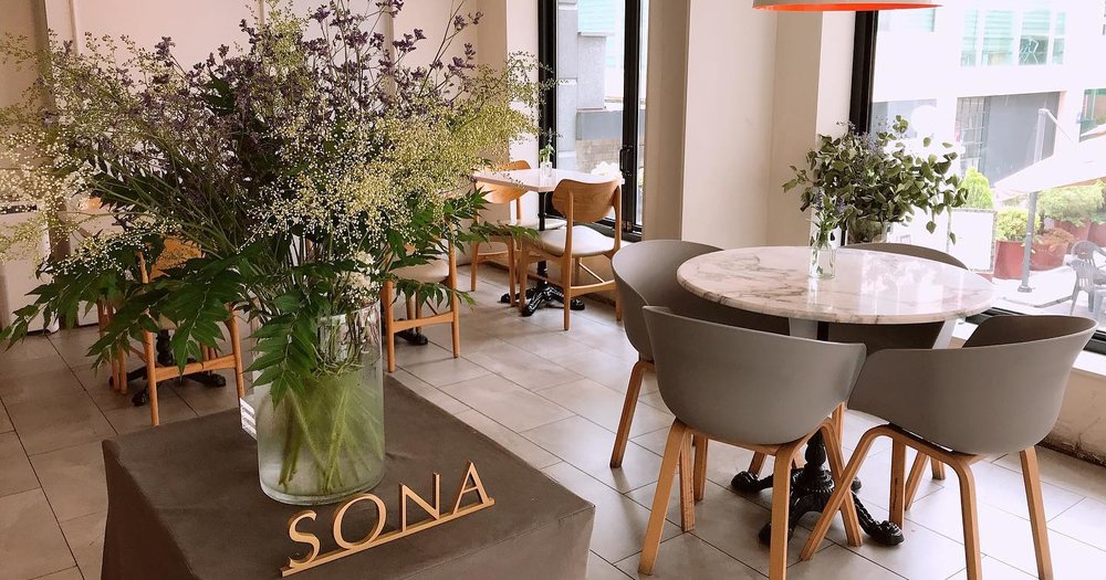 Dessert shop interior