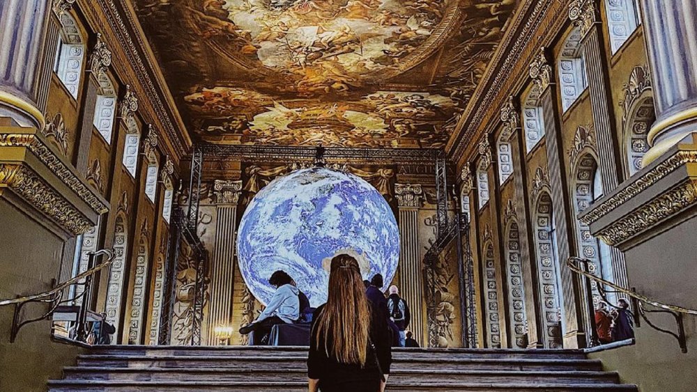 Admire the incredible ornate ceiling of The Painted Hall. Credit: alainesky_71