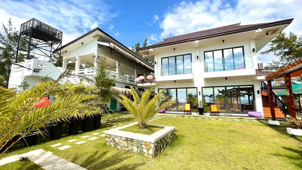 Facade of an easthetic villa