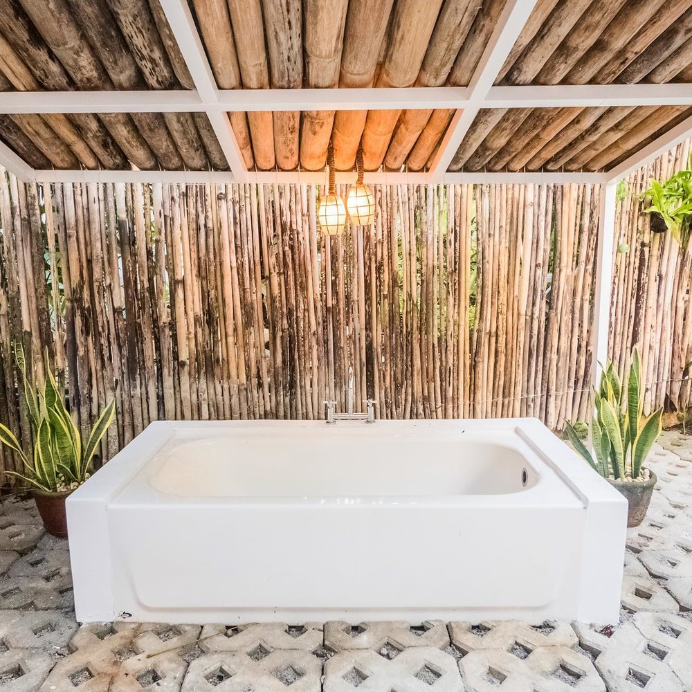 Hot tub in a villa
