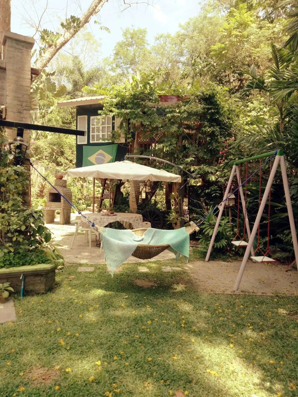 Hammock area in a villa