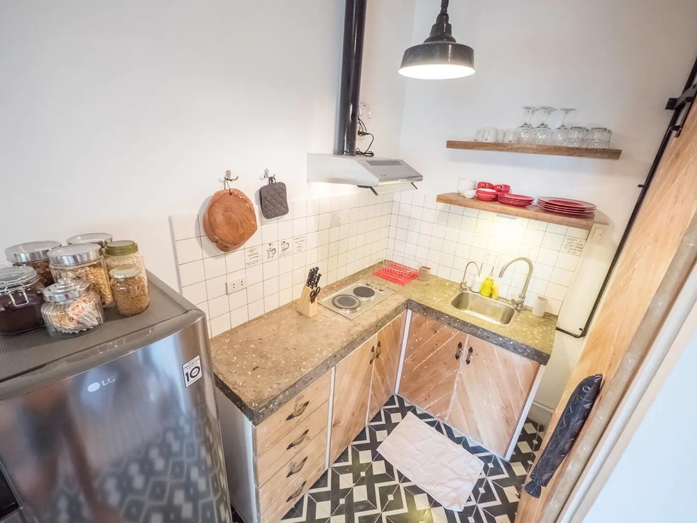 Kitchen design in a villa