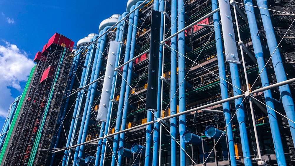 Admire the eye-catching modern facade of The Centre Pompidou that stands out among Paris’ well-preserved buildings. Credit: Adora Goodenough