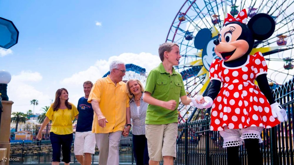 Disneyland California has two distinct sections: Disneyland Park and the newer Disney California Adventure Park.