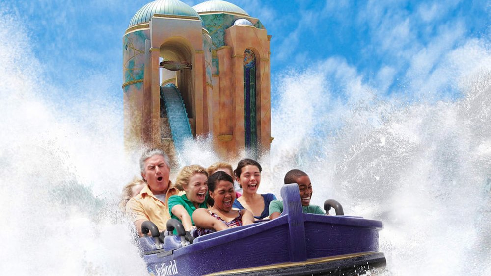 Both Orlando and San Diego have the Journey to Atlantis ride, a log flume/roller coaster hybrid that will get you wet!