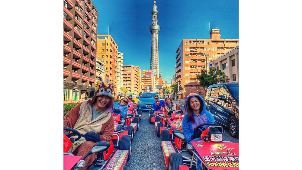 Dress up as your favourite Mario characters down the streets of Tokyo! Credits: @maricarjp