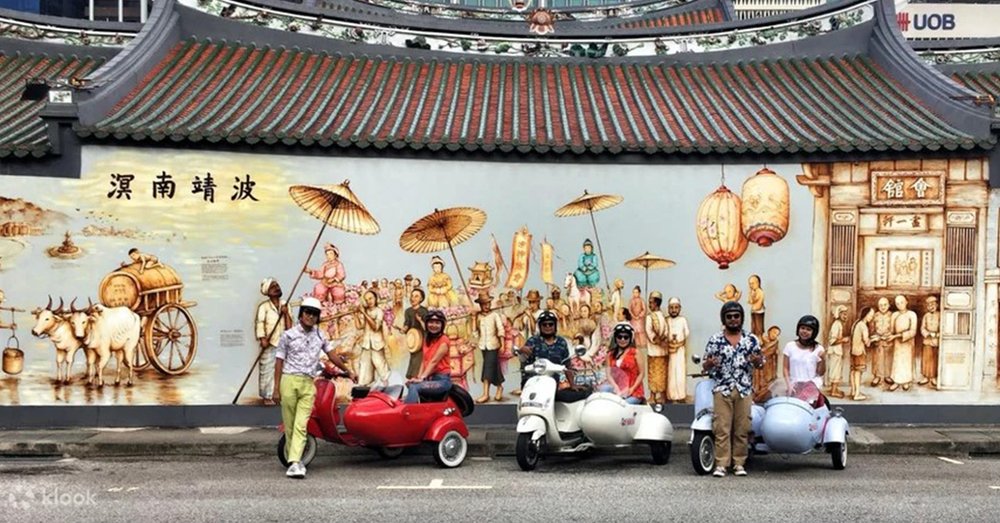 Tour Tham Quan Di Sản Singapore Bằng Xe Vespa Sidecar