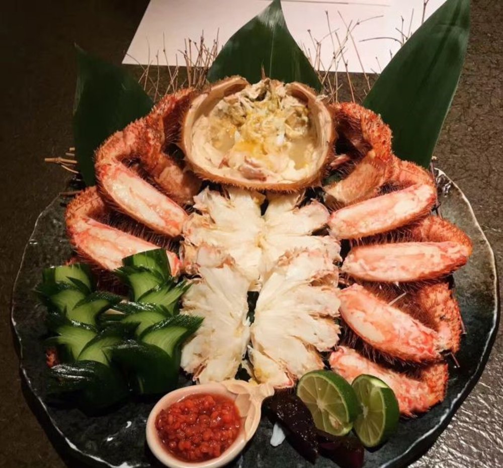 king crab dish at kani douraku dotombori osaka