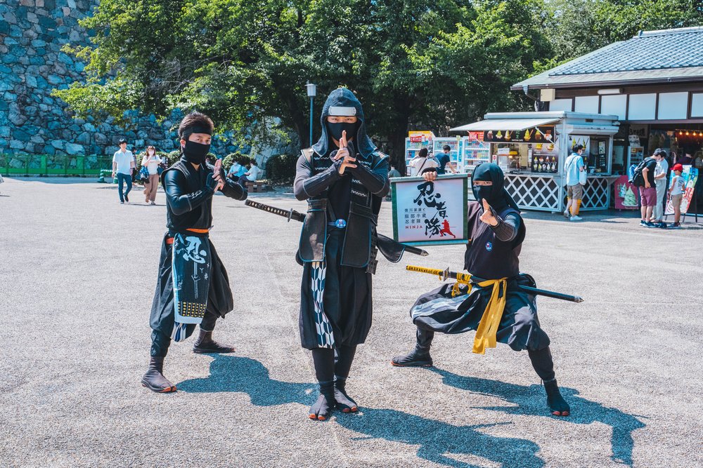 Ninja performers during a Summer Comiket