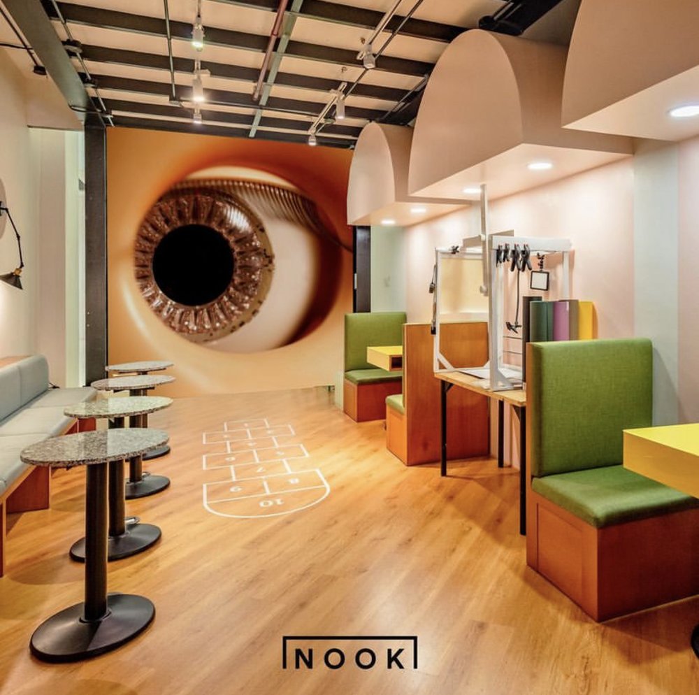 Rooms inside co-working studio