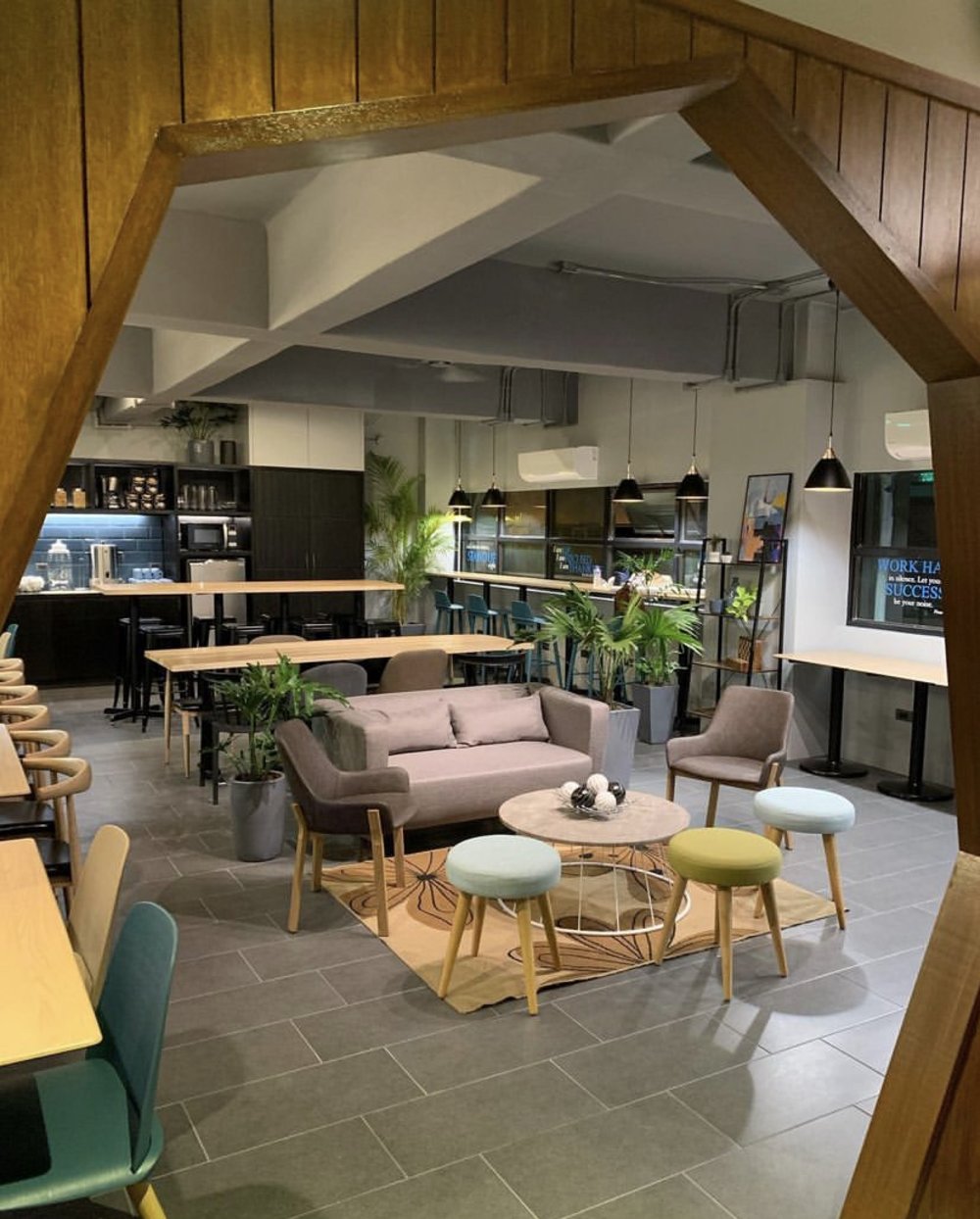 Inside a coworking studios