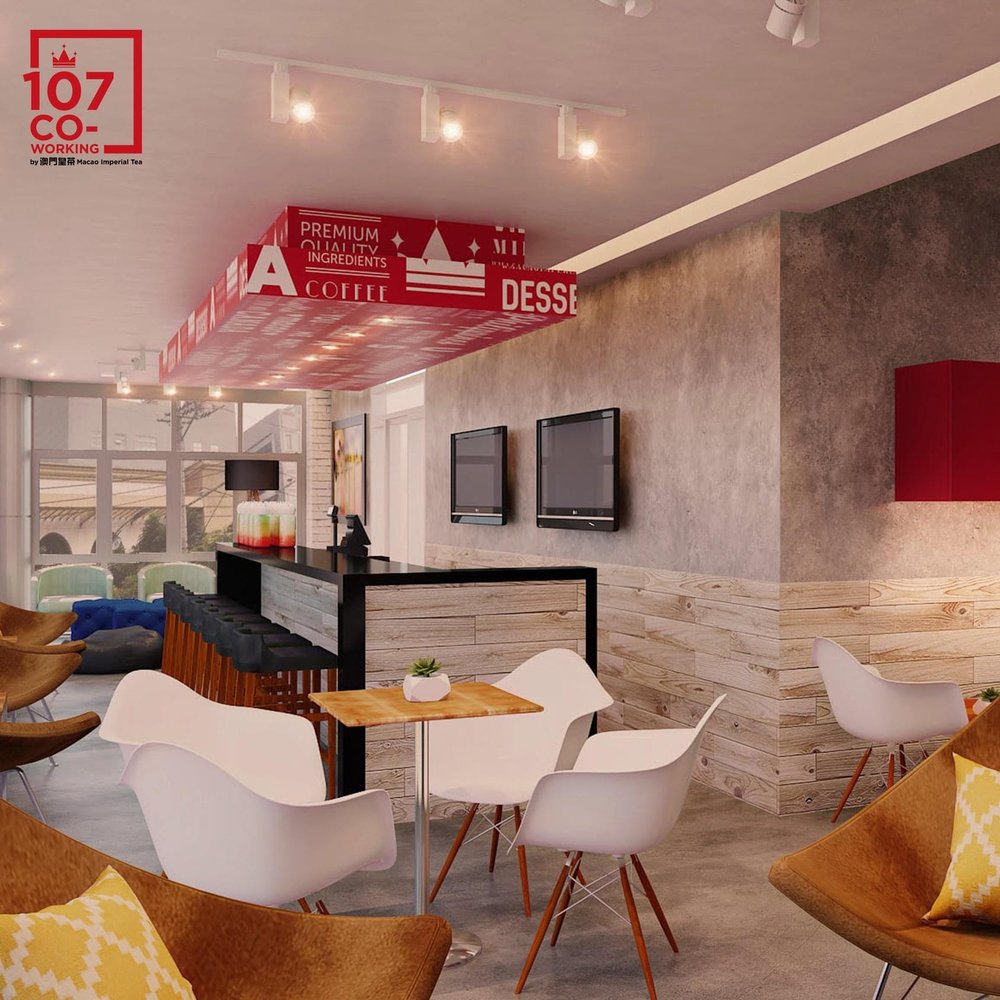 Interior of a coworking studio