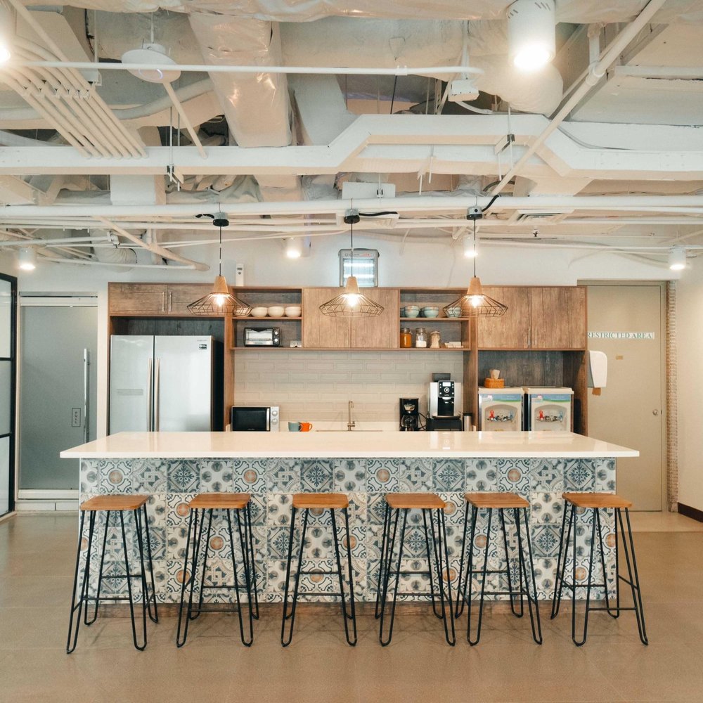 Coworking space pantry area