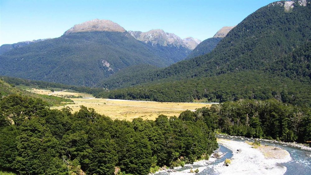 Mount Aspiring National Park in New Zealand