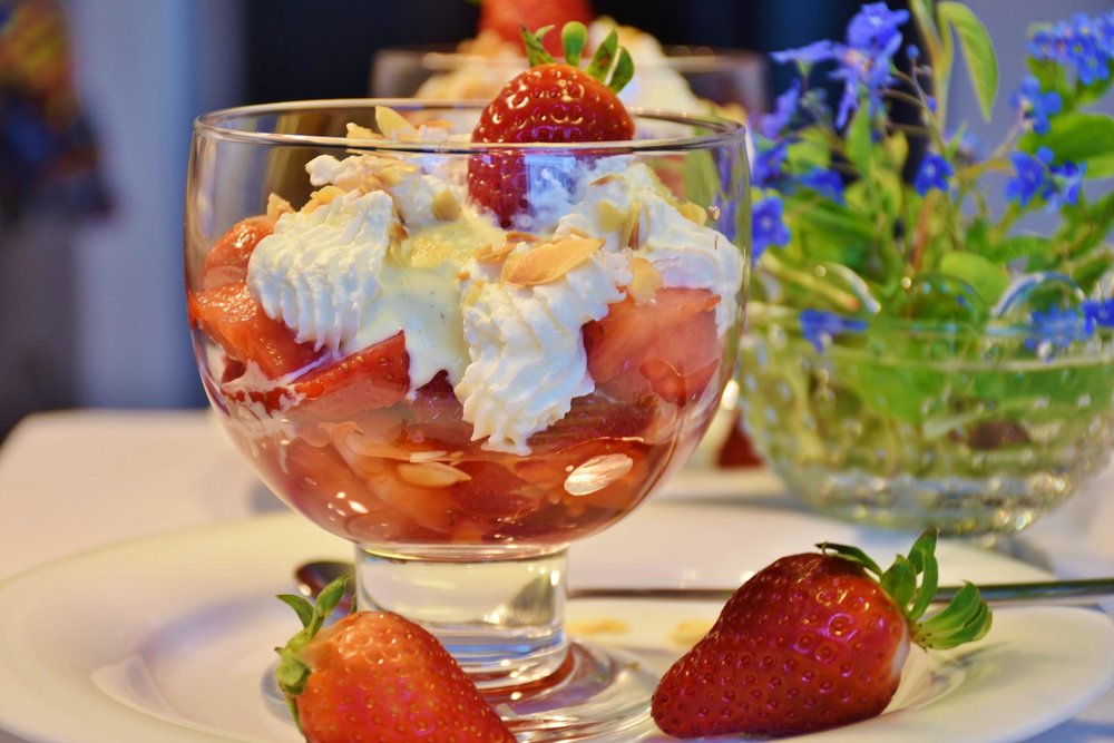 Strawberry dessert in Baguio