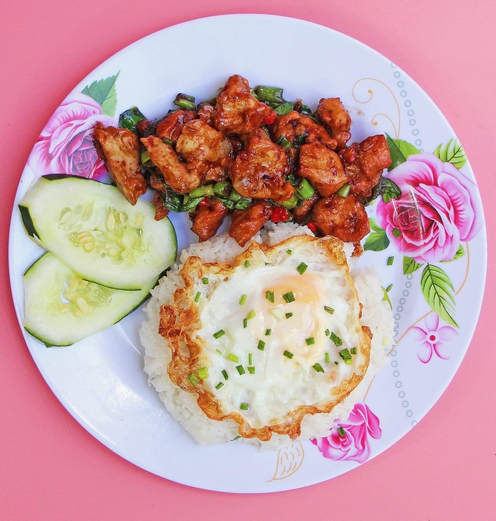 Spicy chicken with rice