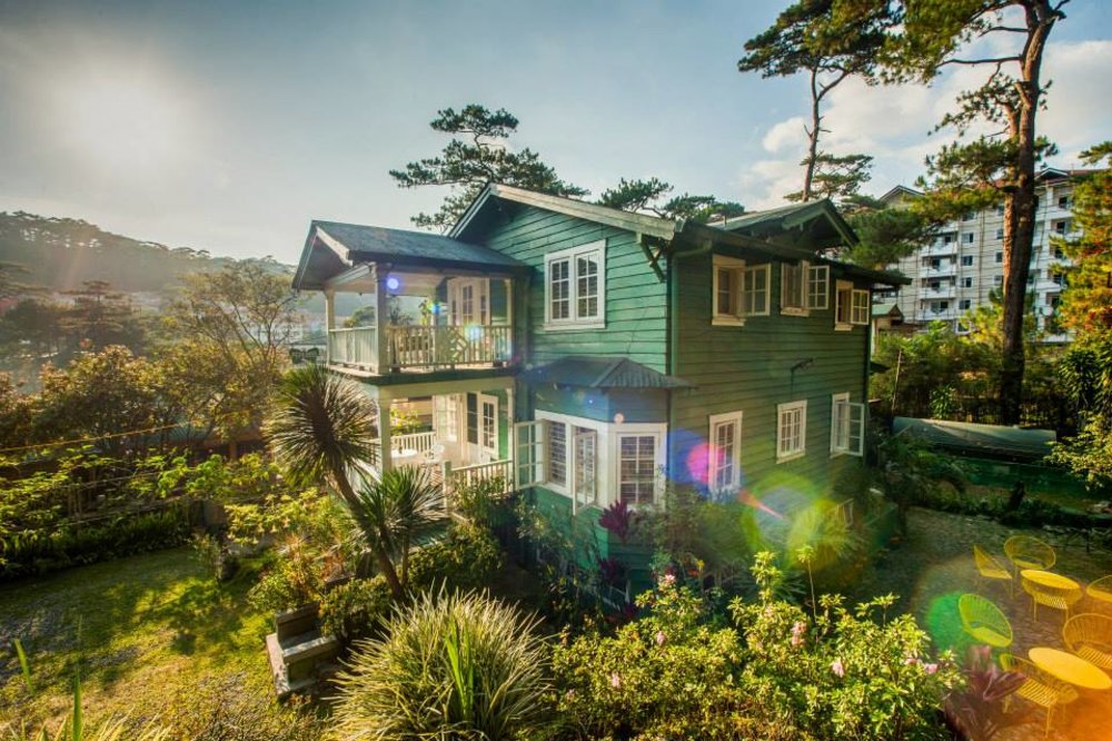 Baguio Hostel Inn during sunrise