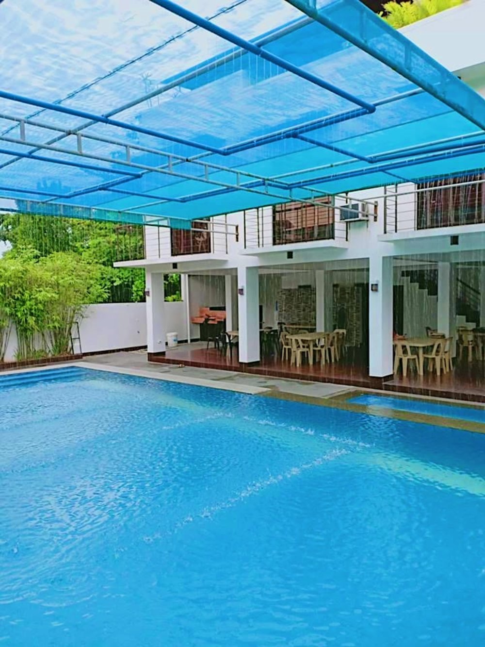 Pool area in Villa Esmane 