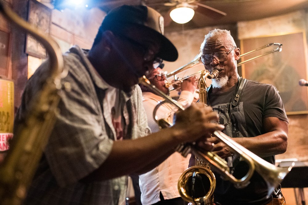 People playing saxophone