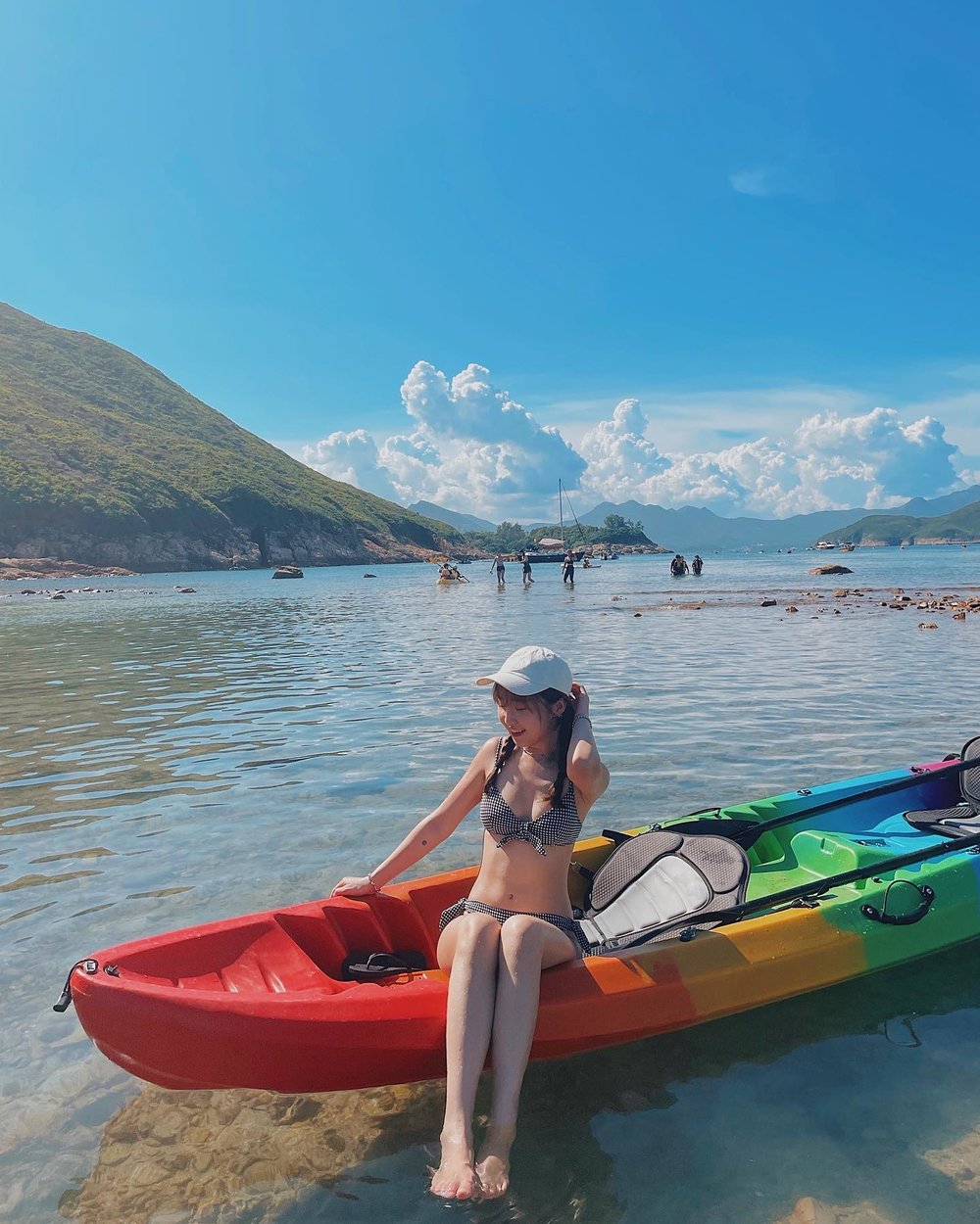 近年綠蛋島成為社交媒體上的人氣打卡寵兒。(Instagram @wpchi)