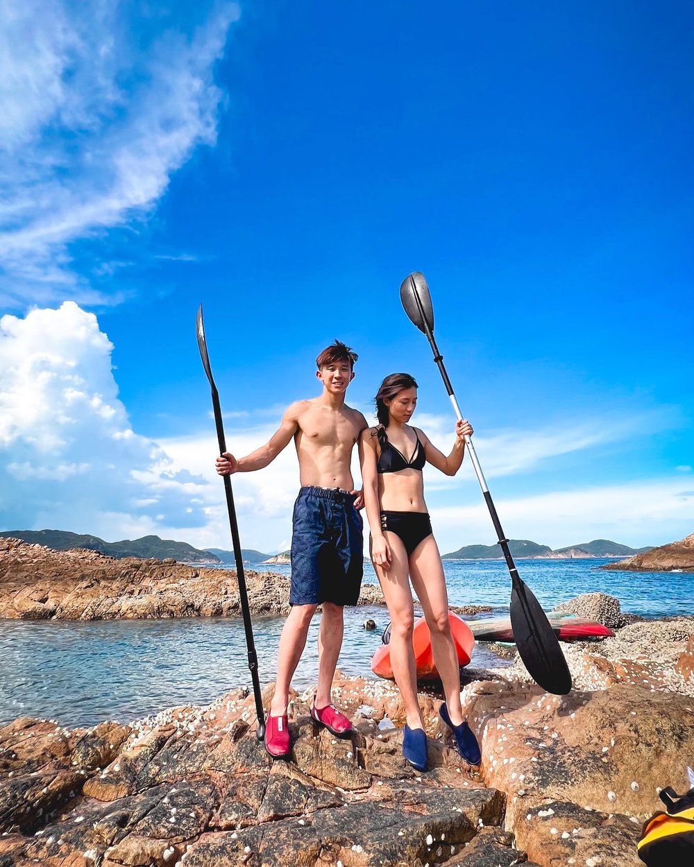 划獨木舟前往綠蛋島,不宜自己前往,最好和具經驗的朋友同行。(Instagram @c1ara__t)