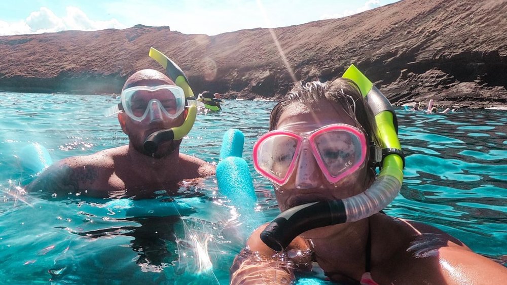 Don your snorkel gear and pose for a wacky pic. Credits: @meg_bone