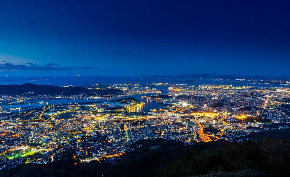 北九州市・皿倉山の夜景