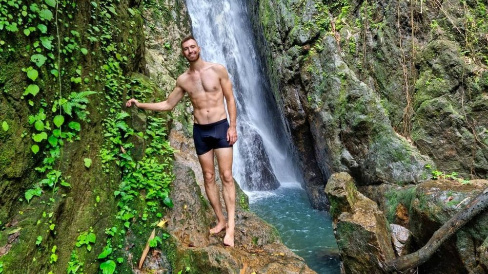 Go on a hike through the jungle and get rewarded with a dip in the pool of water at the bottom of the falls. Credit: colekauai
