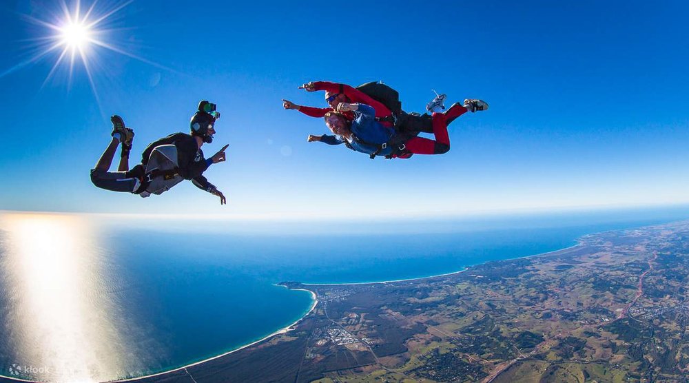 sydney to byron bay tandem skydive