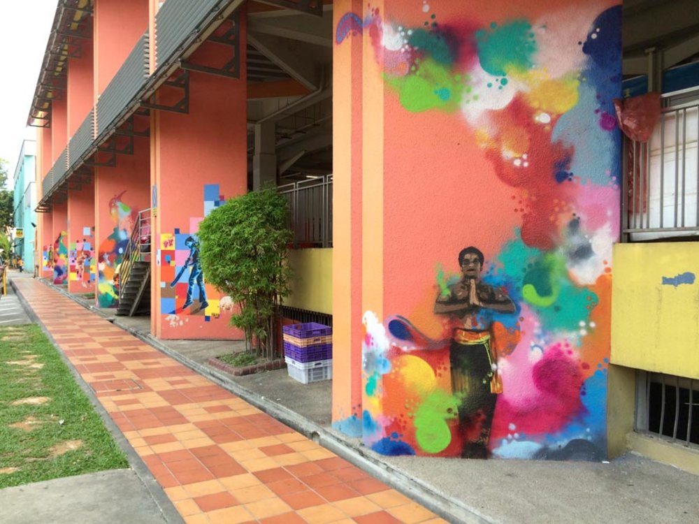 Exterior of Tekka Market & Food Center along Buffalo Road