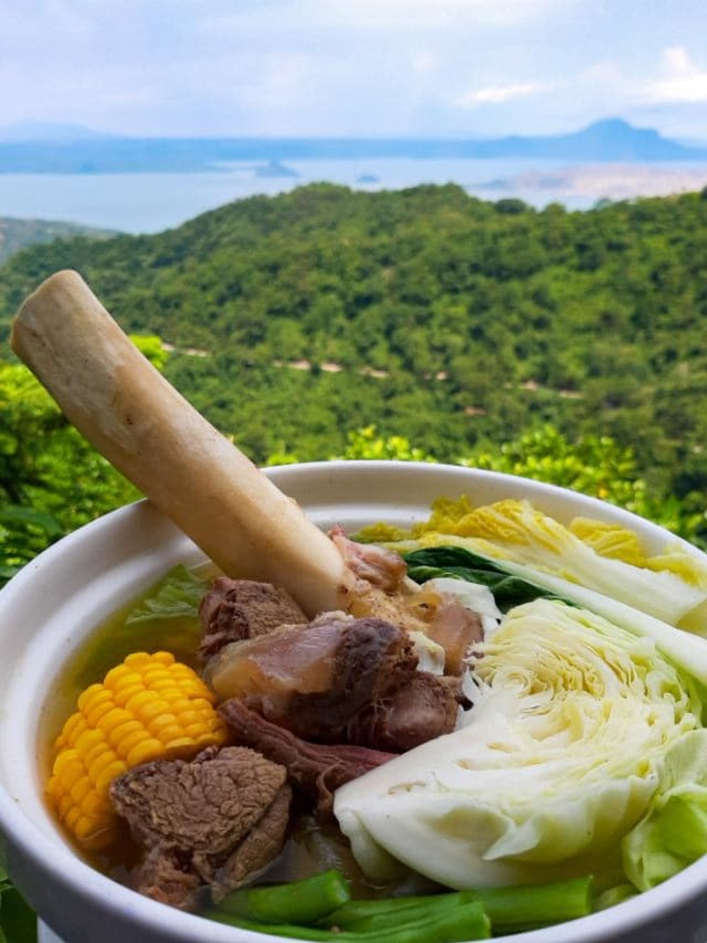 Bulalo with big beef bones
