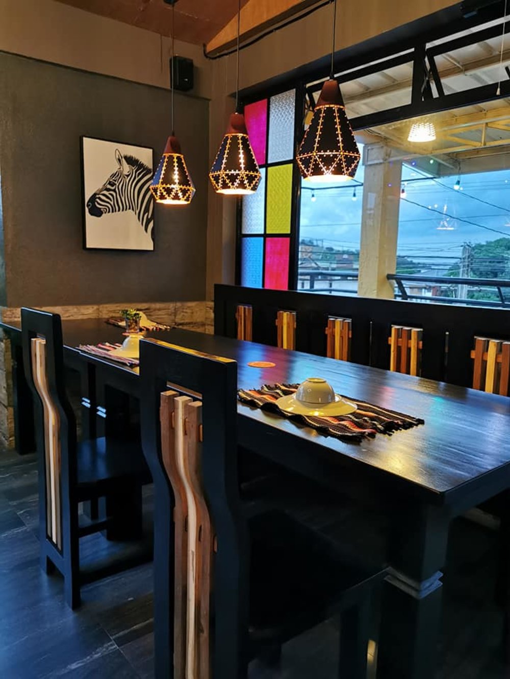 Bulalo Capital Restobar and Family KTV dining table