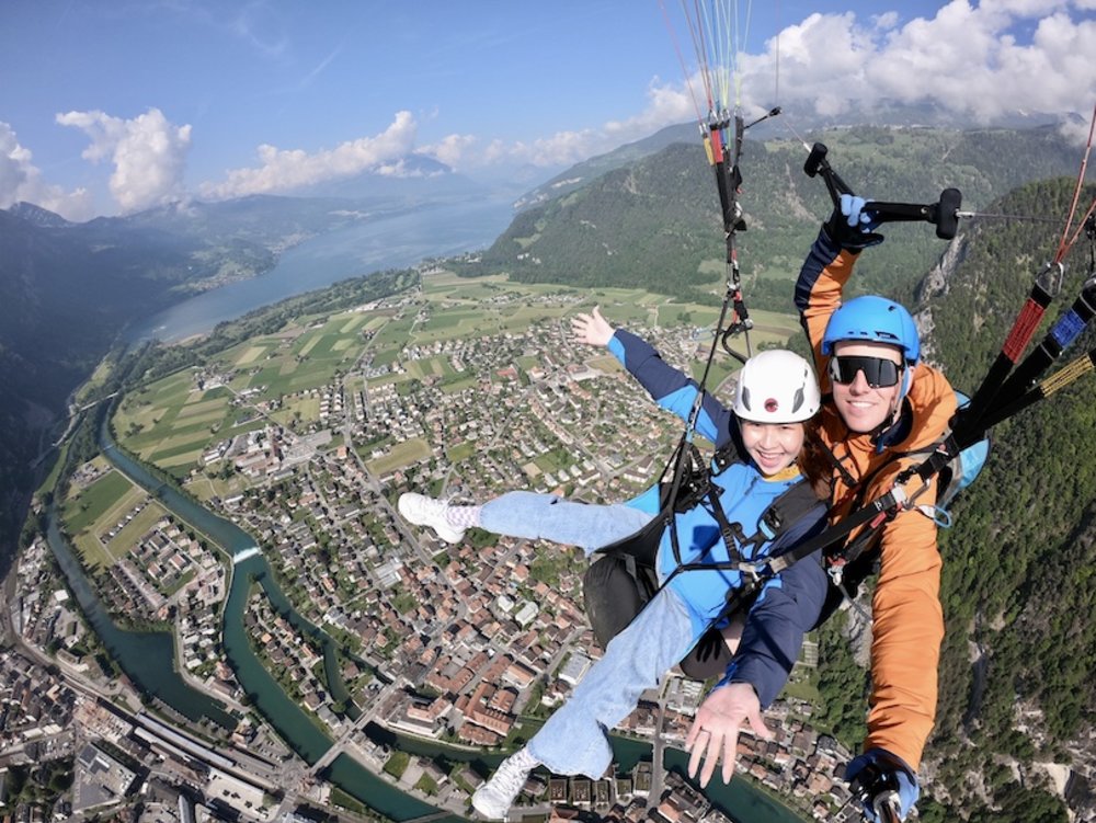 paragliding in Interlaken best place to visit in Switzerland