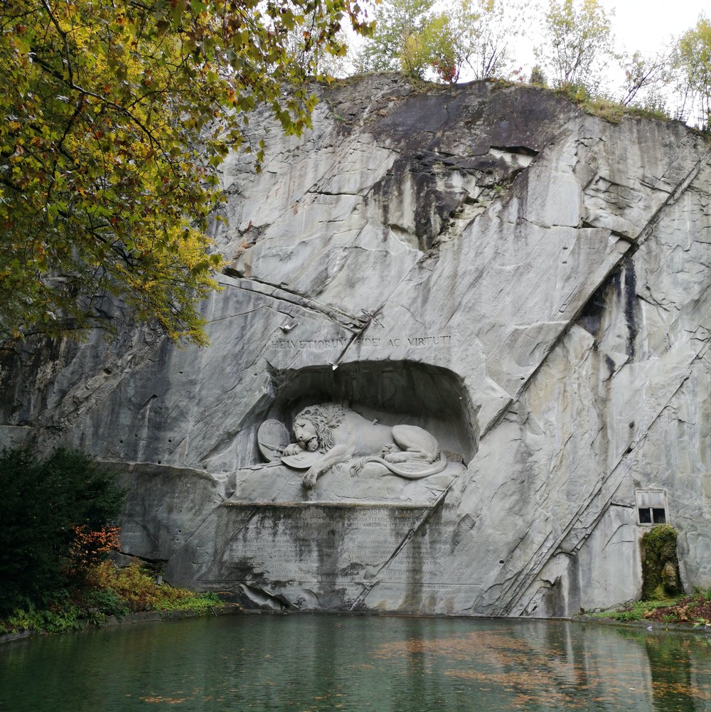 Lion Monument Lucerne best place to visit in Switzerland