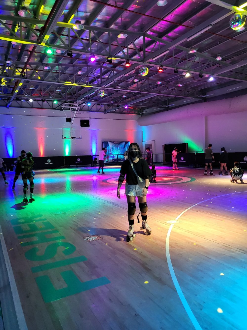 Girl in roller skate