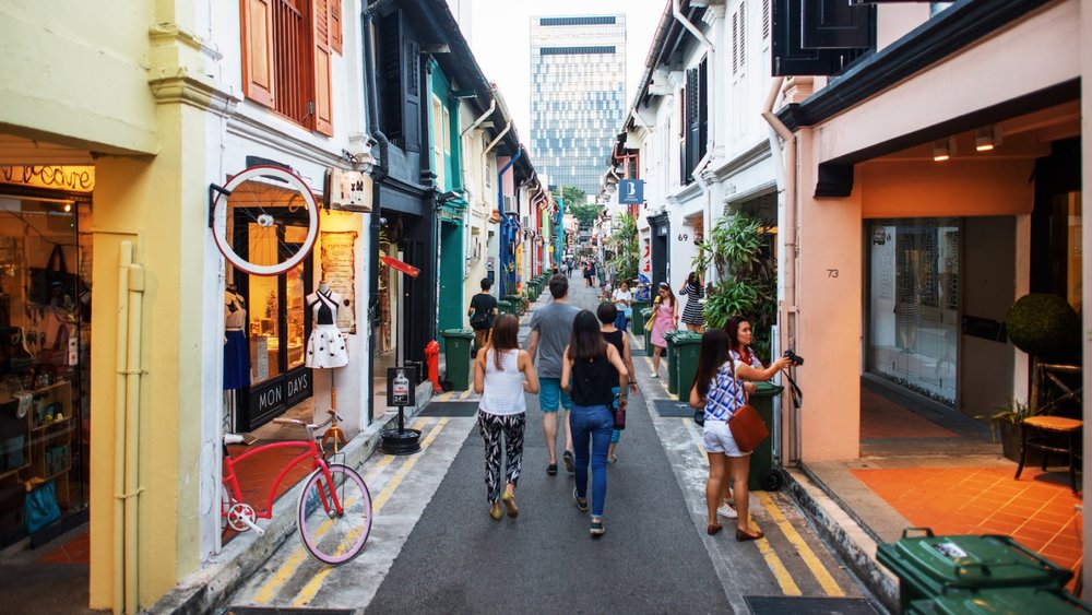 Haji lane view at day
