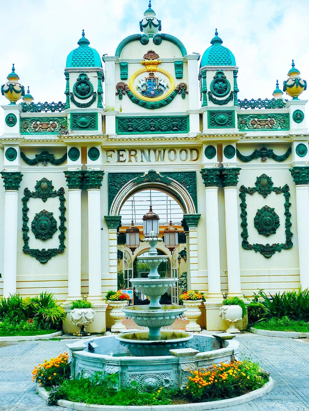 Fountain and arch in Fernwood Tagaytay