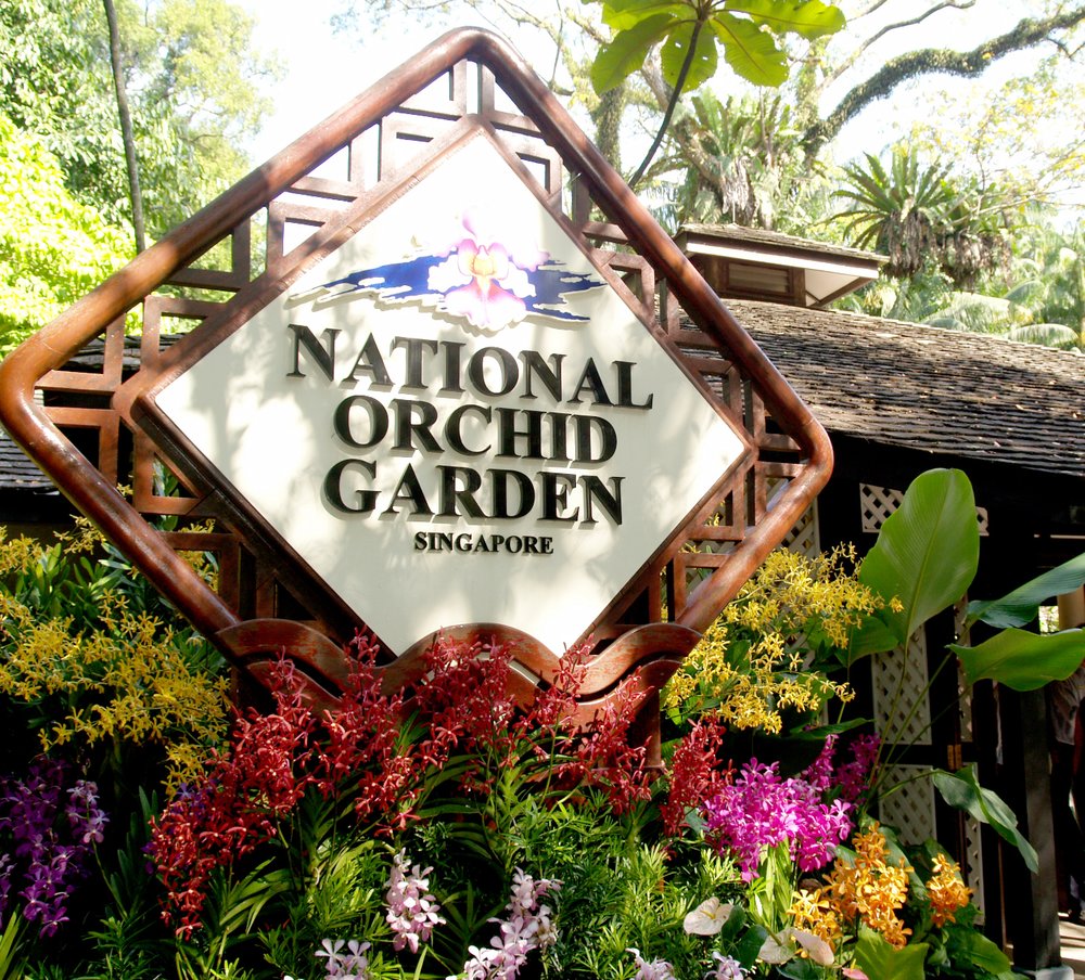 National Orchid Garden signage