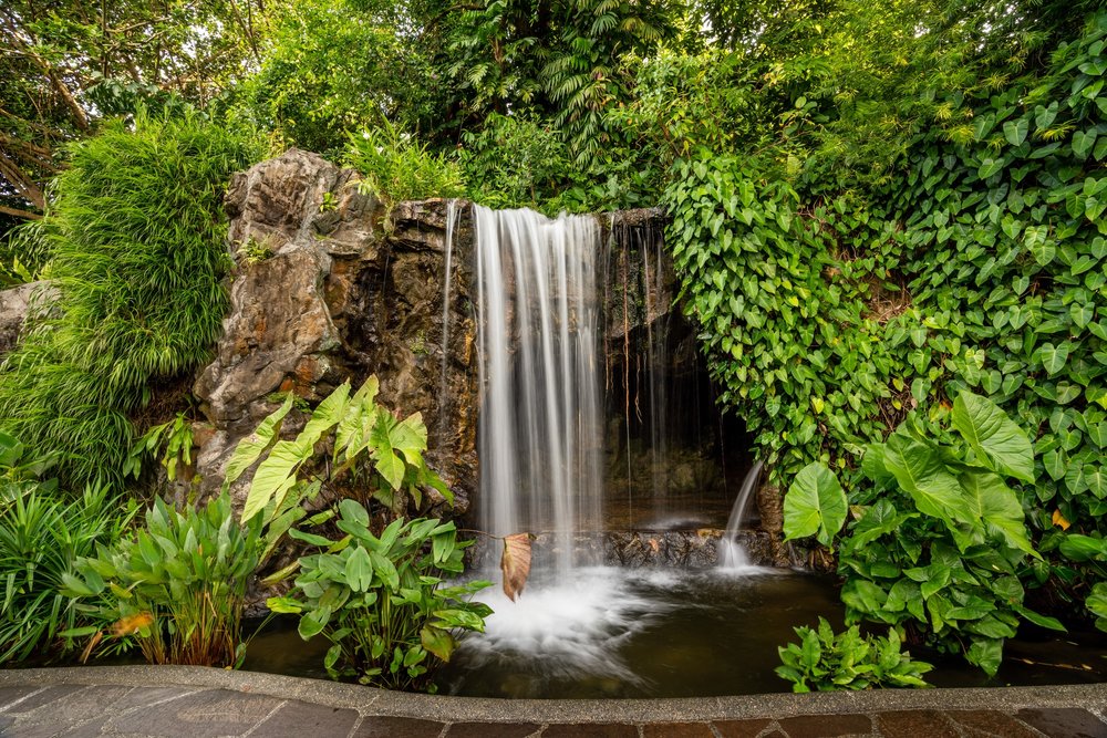 Small man made falls 