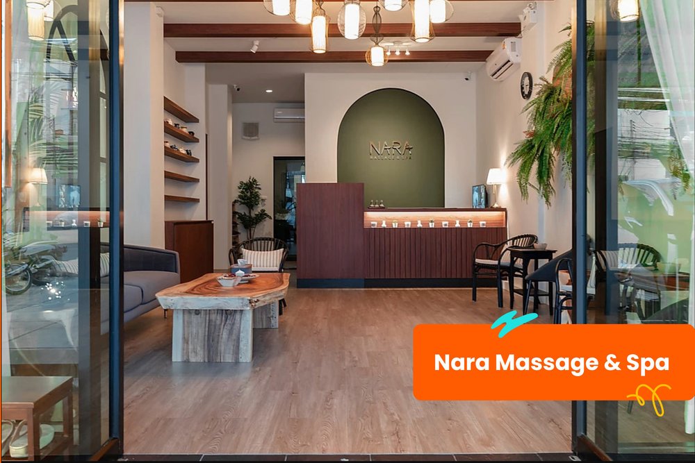 the reception area of NARA Massage and Spa in Phuket