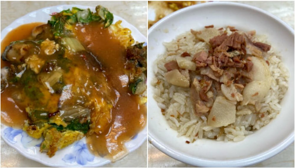 寧夏夜市美食:圓環邊蚵仔煎 餐點