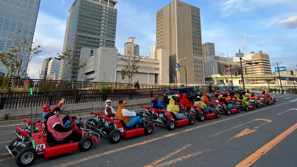 Dress up like your fave anime character and drive down the streets of Osaka. Credit: streetkart_osaka